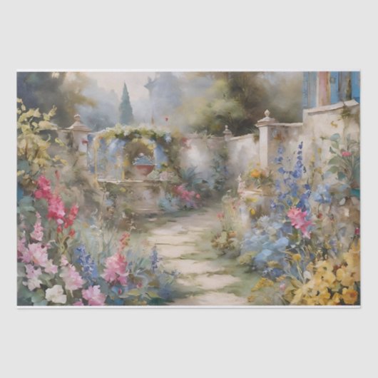 魅惑されたガーデンデコパージュ 薄葉紙 (正面)