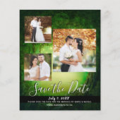 魅惑されたグリーン結婚フォレストの写真日付を保存 (正面)