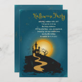 魅惑されたハローウィンパーティ 招待状 (正面/裏面)