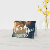 魅惑されたフォレストオークツリーフェアリー結婚ライト カード (黄色い花)