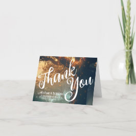 魅惑されたフォレストオークツリーフェアリー結婚ライト カード