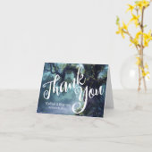 魅惑されたフォレストオークツリーフェアリー結婚ライト カード (黄色い花)