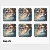 魅惑されたフォレストオークツリーフェアリー結婚ライト スクエアシール (シート)