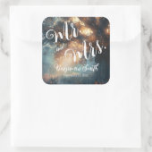 魅惑されたフォレストオークツリーフェアリー結婚ライト スクエアシール (バッグ)