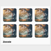 魅惑されたフォレストオークツリーフェアリー結婚ライト スクエアシール (シート)