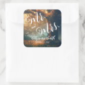 魅惑されたフォレストオークツリーフェアリー結婚ライト スクエアシール (バッグ)