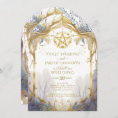 魅惑されたフォレストポータル結婚ズ 招待状 (正面/裏面)