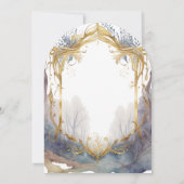 魅惑されたフォレストポータル結婚ズ 招待状 (裏面)