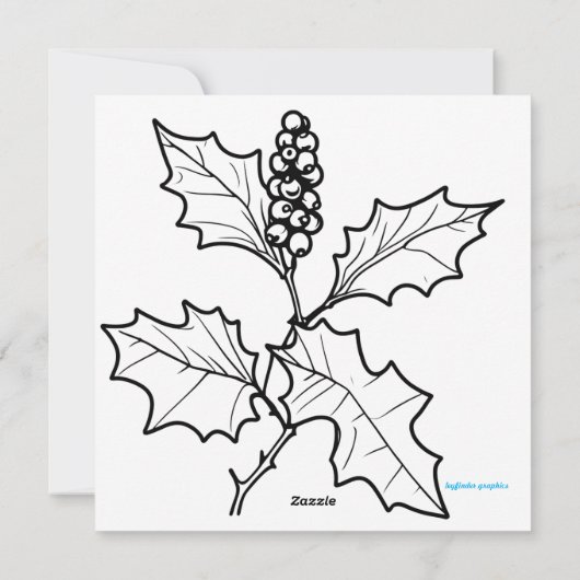 魅惑されたフォレスト至パスの挨拶プリント シーズンカード (裏面)