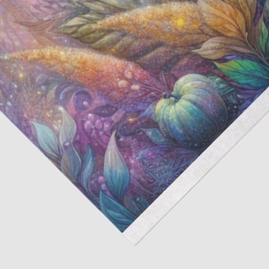 魅惑されたフローラ林の切り離しユニコーン 薄葉紙 (詳細)