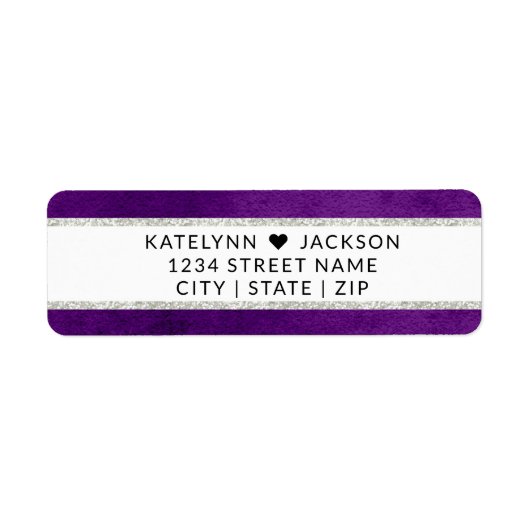 魅惑されたフローラ結婚の文房具差出人住所 ラベル (正面)