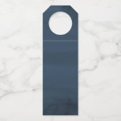 魅惑されたフローラ |パーソナライズされた結婚s ボトルネックタグ (裏面)