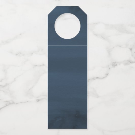 魅惑されたフローラ |パーソナライズされた結婚s ボトルネックタグ (裏面)