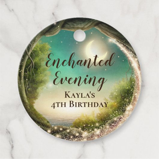 魅惑された夕べメッセージカード フェイバータグ (正面)