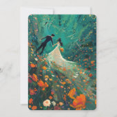 魅惑された庭園の結婚式 招待状 (正面)