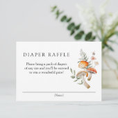 魅惑された森おむつラッフルエンクロージャカード 招待状 (スタンド正面)