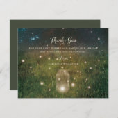 魅惑された森のメイスンジャー素朴サンキューカード サンキューカード (正面/裏面)