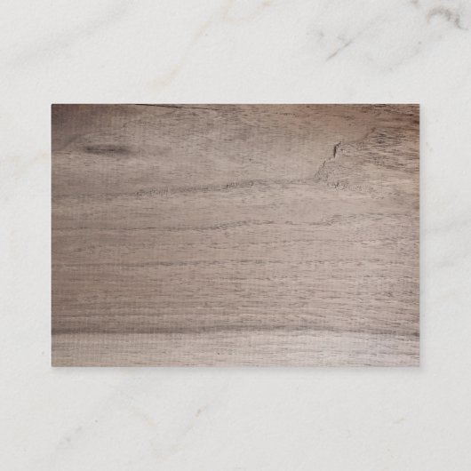 魅惑された森の赤ちゃんシャワーベビー エンクロージャーカード (裏面)