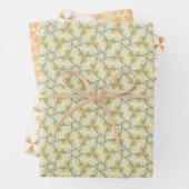 魅惑された森の魔法のクリスマスツリーデザイン ラッピングペーパーシート (インサイチュ)