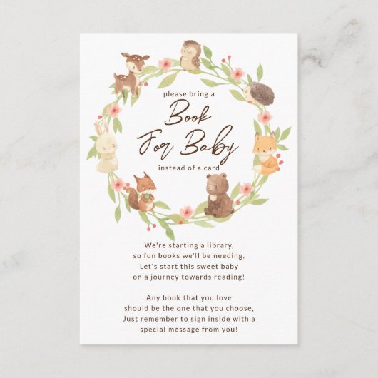 魅惑された森ベビーブックカード エンクロージャーカード (正面)