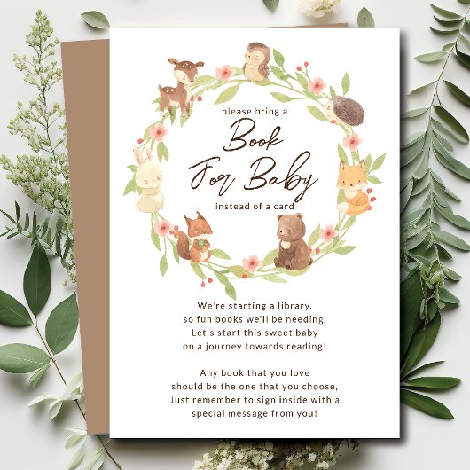 魅惑された森ベビーブックカード エンクロージャーカード