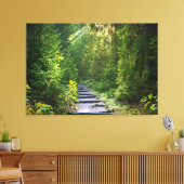 魅惑された森林道 キャンバスプリント (インサイチュ (リビング))