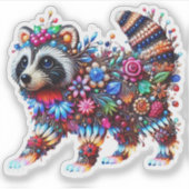 魅惑された白熱［赤熱］光を放つラクーン シール (正面)