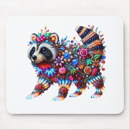 魅惑された白熱［赤熱］光を放つラクーン マウスパッド