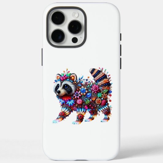 魅惑された白熱［赤熱］光を放つラクーン Case-Mate iPhoneケース (裏面)