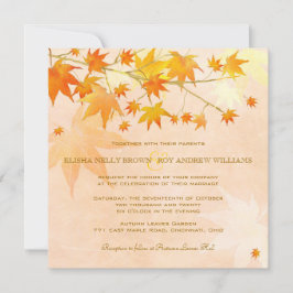 魅惑された紅葉ル結婚ラル 招待状