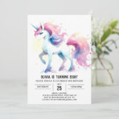 魅惑された編集可能な馬誕生日 招待状 (スタンド正面)