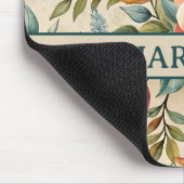 魅惑された花模様マウスパッド マウスパッド (コーナー)