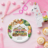 魅惑された野菜農家市場誕生日 ペーパープレート (パーティー)