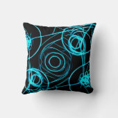 魅惑するネオンパターンアート クッション (裏面)