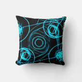 魅惑するネオンパターンアート クッション (正面)