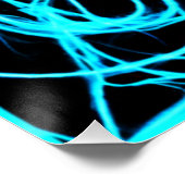 魅惑するネオンパターンアート ポスター (コーナー)