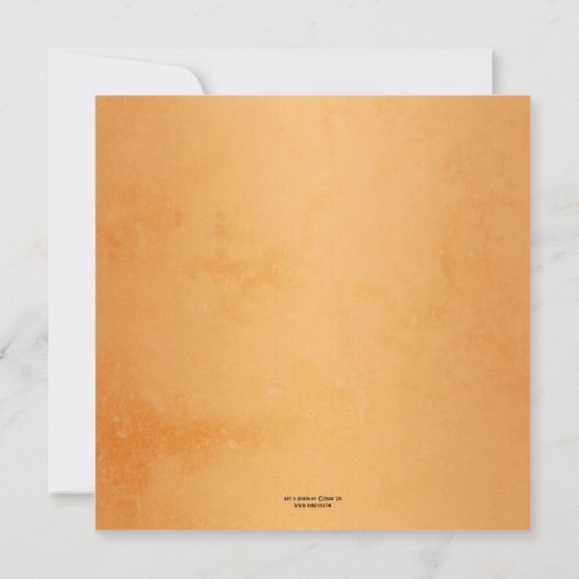 魅惑と魔法の森結婚式招待状 招待状 (裏面)