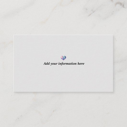 魅惑のおとぎ話ウォークランドスケープのブックマーク 名刺 (裏面)