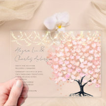 魅惑のおとぎ話ピンクのハートリーフ結婚ツリー