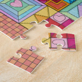 魅惑のおとぎ話万華鏡のように千変万化するパターンキルトジグソー ジグソーパズル (側面)