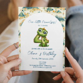 魅惑のおとぎ話4歳の誕生日パーティー 招待状