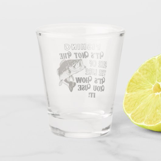 魅惑のおもしろいな低音の引用文のないサイズの採取 ショットグラス (裏面)