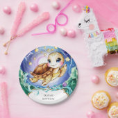 魅惑のかわいいキッズカメ誕生日 ペーパープレート (パーティー)
