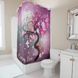 魅惑のさくらんぼダンス シャワーカーテン