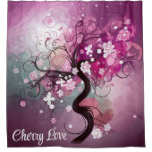 魅惑のさくらんぼダンス シャワーカーテン (正面)