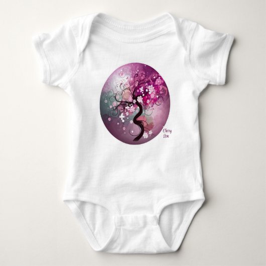魅惑のさくらんぼダンス ベビーボディスーツ (正面)