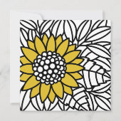 魅惑のひまわり 招待状 (正面)