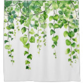 魅惑のアイビーヘイブン:水彩夢 シャワーカーテン (正面)