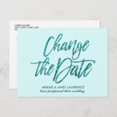 魅惑のアクアグリッター スクリプト 変更日付 案内ポストカード (正面/裏面)