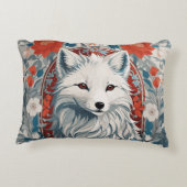 魅惑のアルティックキツネ野生生物 アクセントクッション (裏面)
